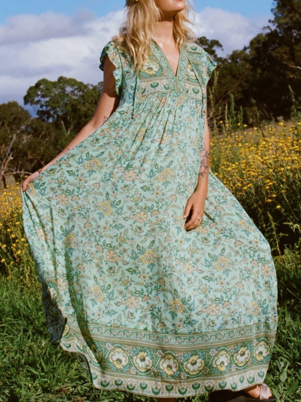 Spell folk song house dress small